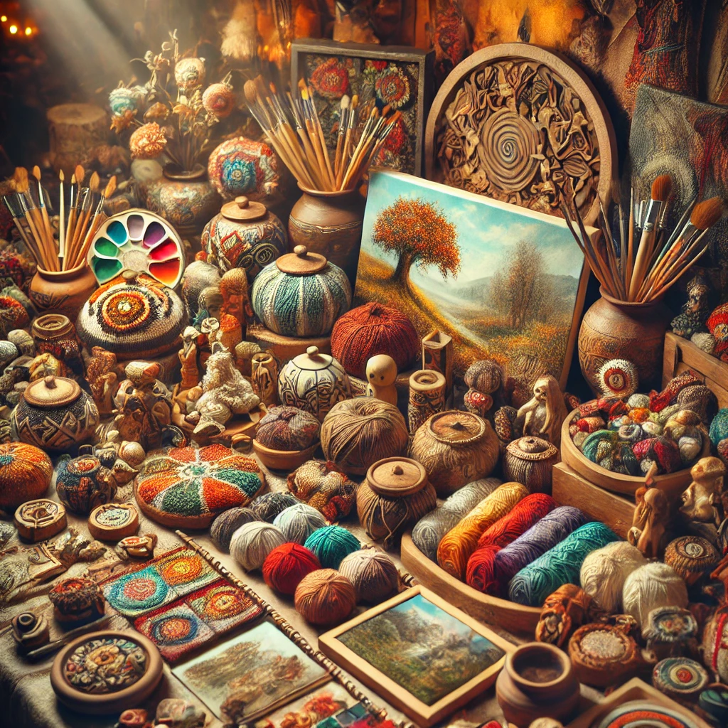 handmade crafts and artwork