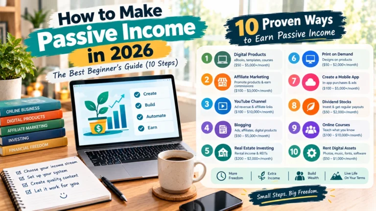 How to Make Passive Income: A Beginner’s Guide (2026)
