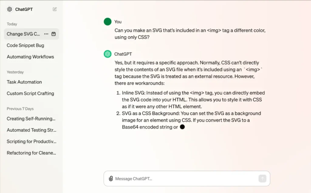 Screenshot of OpenAI's GPT-5