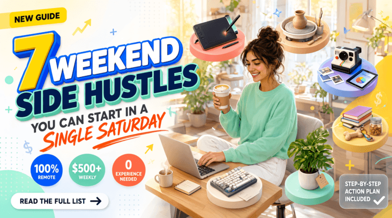 7 Side Hustles You Can Start With a Single Saturday