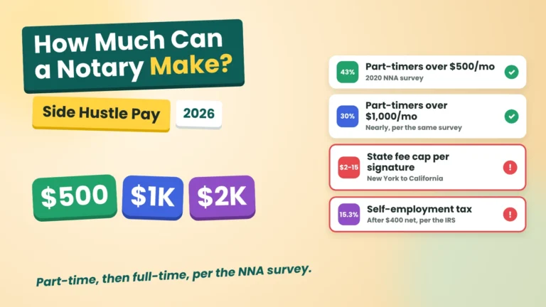 How Much Can a Notary Make as a Side Hustle? (2026)