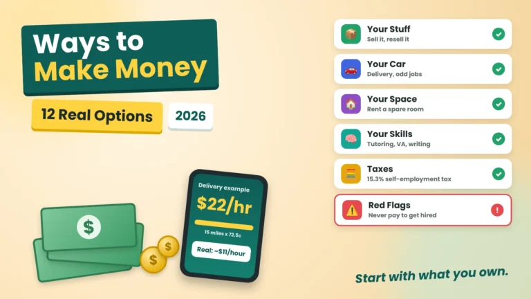 Ways to Make Money With What You Already Have (12 Real Options)