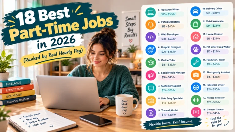 18 Best Part-Time Jobs in 2026 (Ranked by Real Hourly Pay)