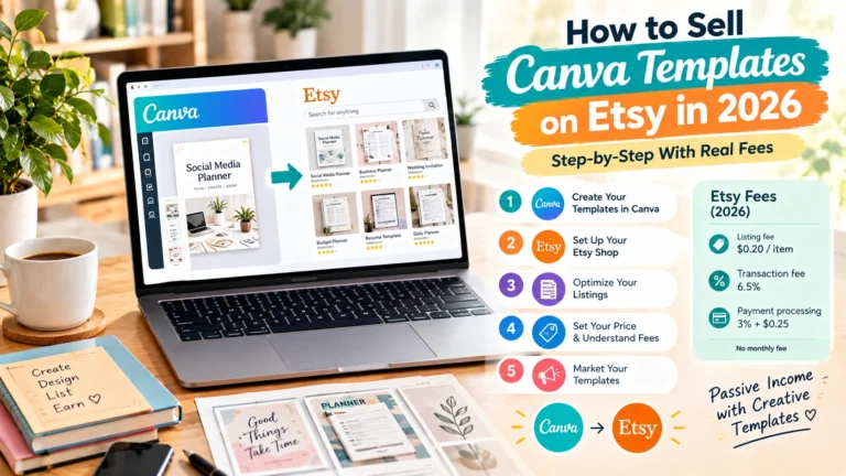 How to Sell Canva Templates on Etsy in 2026: Step-by-Step With Real Fees