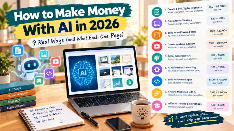 How to Make Money With AI in 2026: 9 Real Ways (and What Each One Pays)